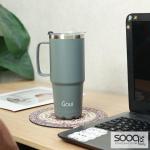 قوي - كوب حراري - رمادي