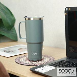 قوي - كوب حراري - رمادي