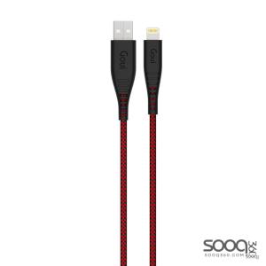 قوي - فليكس كيبل ايفون 1.5 متر - أحمر