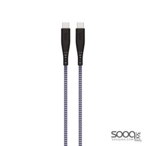 قوي - كيبل فليكس C-C - أبيض/أزرق غامق