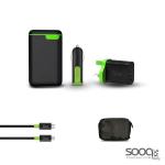 عرض- بكج (بطارية 10000 ملي أمبير + شاحن جداري ميني بي دي + فايبر شاحن سيارة + كيابل كلاسيك (تايب سي + مايكرو) + محفظة)