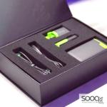 عرض- بكج (بطارية 10000 ملي أمبير + شاحن جداري ميني بي دي + فايبر شاحن سيارة + كيابل كلاسيك (تايب سي + مايكرو) + محفظة)