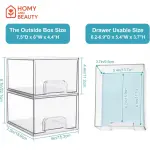 علب تخزين شفافة متعددة الاستخدامات عدد4