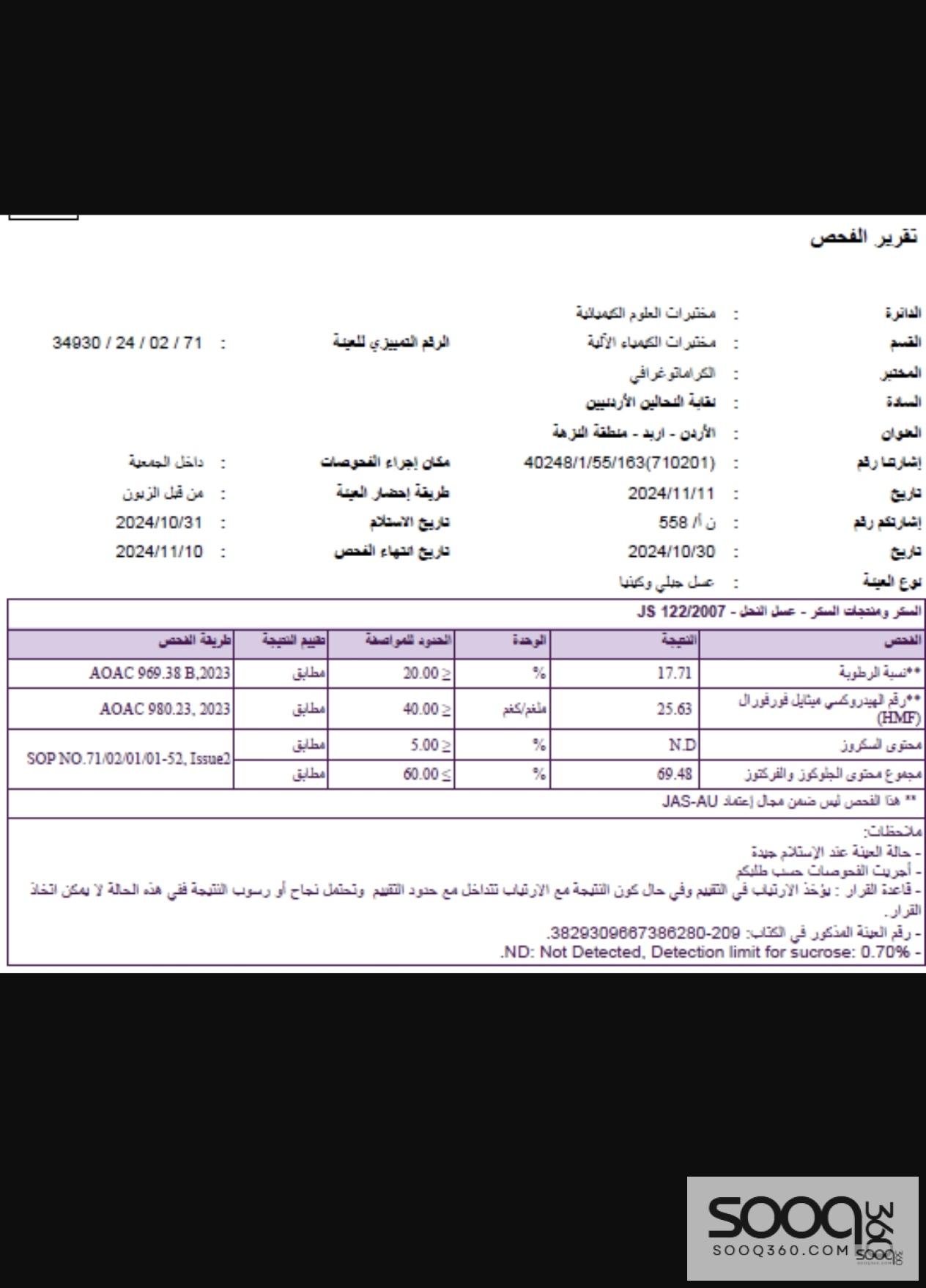 عسل الجبلي البلدي الأردني