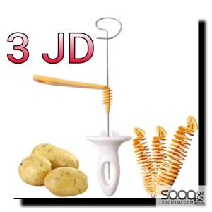 قطاعة البطاطس الحلزونية اليدوية.