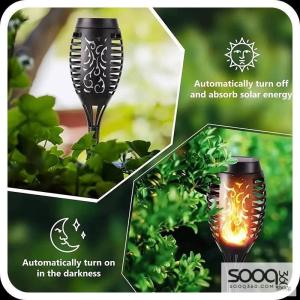 مصباح شعلة LED بالطاقة الشمسية