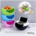 وعاء متعدد الوظائف مع حامل هاتف مدمج