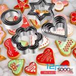 مجموعة قوالب تقطيع البسكويت