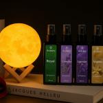 🌕✨ مبخرة القمر المضيء + 12 معطر Ashley (250ml) ✨🌕