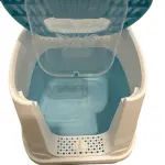 صندوق فضلات قطط مغلق مع مجرفة