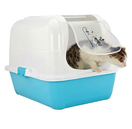 صندوق رمل القطط المغلق