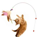 لعبة سنارة ريشة لقطط Cat Feather Toy