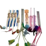 لعبة سنارة ريشة لقطط Cat Feather Toy