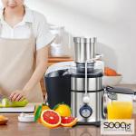 طقم عصارة فواكه وخضار كهربائية (4 في 1)