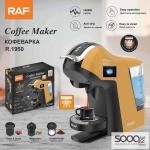 ماكنة قهوة كبسولات (3في1) من ماركة راف-RAF العالمية