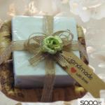 صابون زيت الزيتون بسلة ورق الموز handmade ( للهدايا و التوزيعات للمناسبات المختلفة )