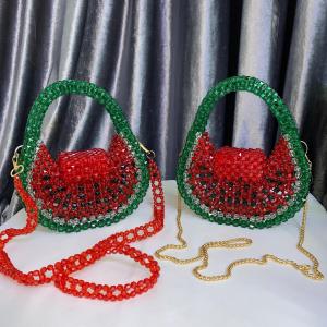 شنطة خرز شكل البطيخة حجم وسط