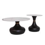 طاولة قهوة بايتي – أسود – 75755050 – كرتونان / 1 طقم – 75×75 سم