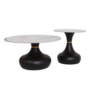 طاولة قهوة بايتي – أسود – 75755050 – كرتونان / 1 طقم – 75×75 سم