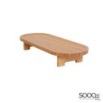 طبق تقديم 39x17x7 خشب بامبو خشبي فاتح