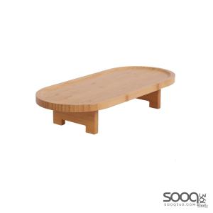 طبق تقديم 33x15x7 خشب بامبو خشبي فاتح