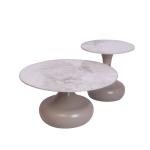 طاولة قهوة بايتي – كاكي – 75×75 سم