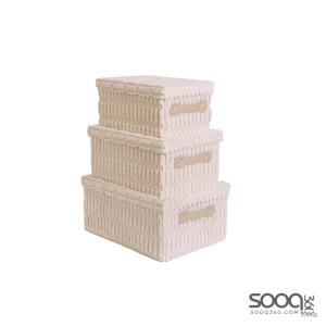 طقم صاديق تخزين كبير وسط صغير