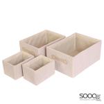 طقم صاديق تخزين كبير وسط صغير