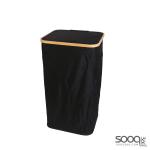 سلة غسيل من قطعتين 40x33x75 اسود