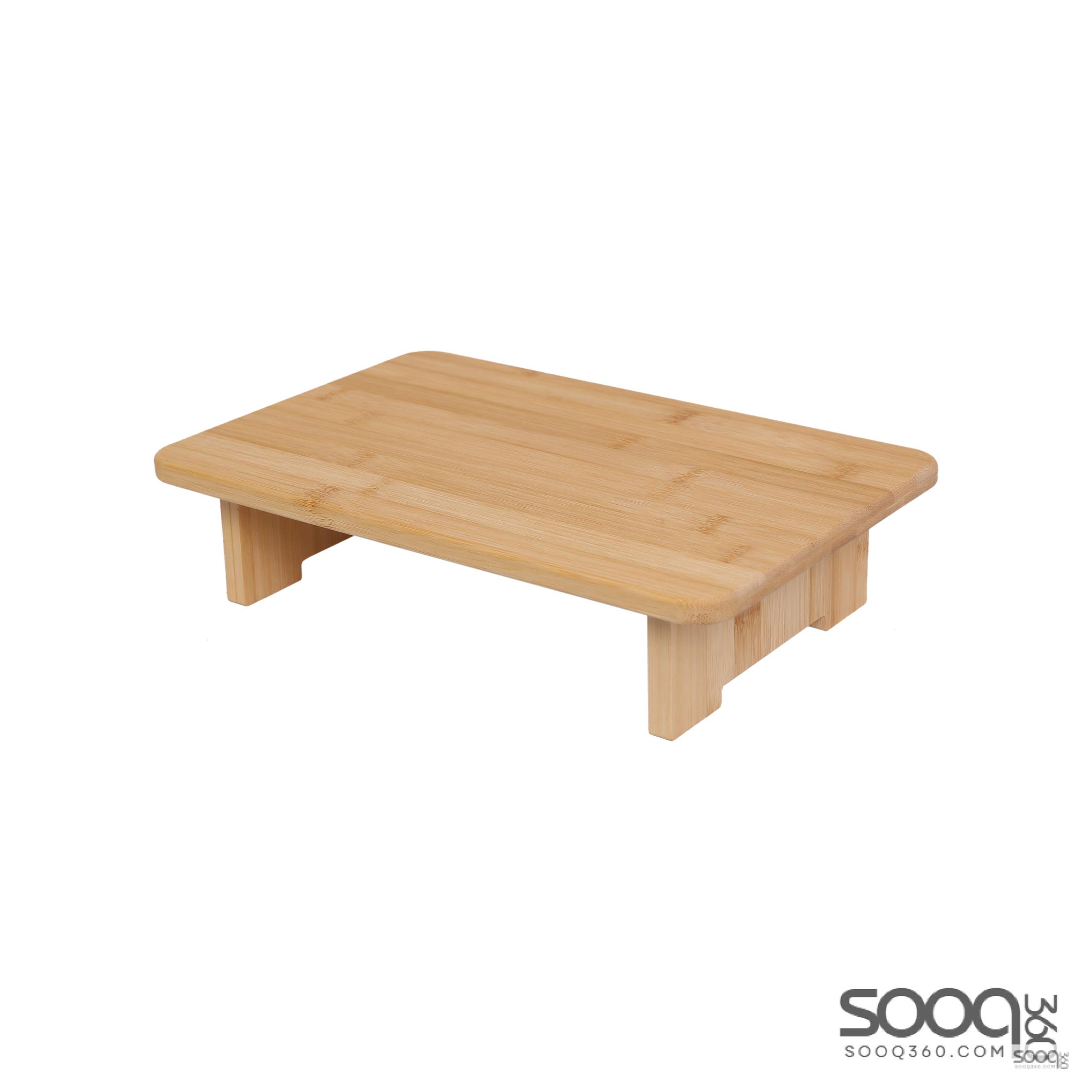 صينيه طاوله مصنوعه من خشب البامبو الطبيعي 33x15.5x7.5سم