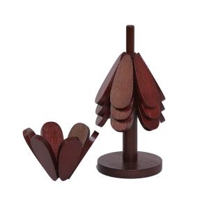 كوستر تحت الاكواب بامبو غامق