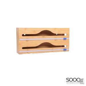 ستاند تغليف النايلون مصنوع من خشب البامبو الطبيعي 33x15x7.5