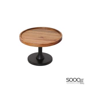 طبق تقديم مصنوع من خشب البامبو الطبيعي 20سم