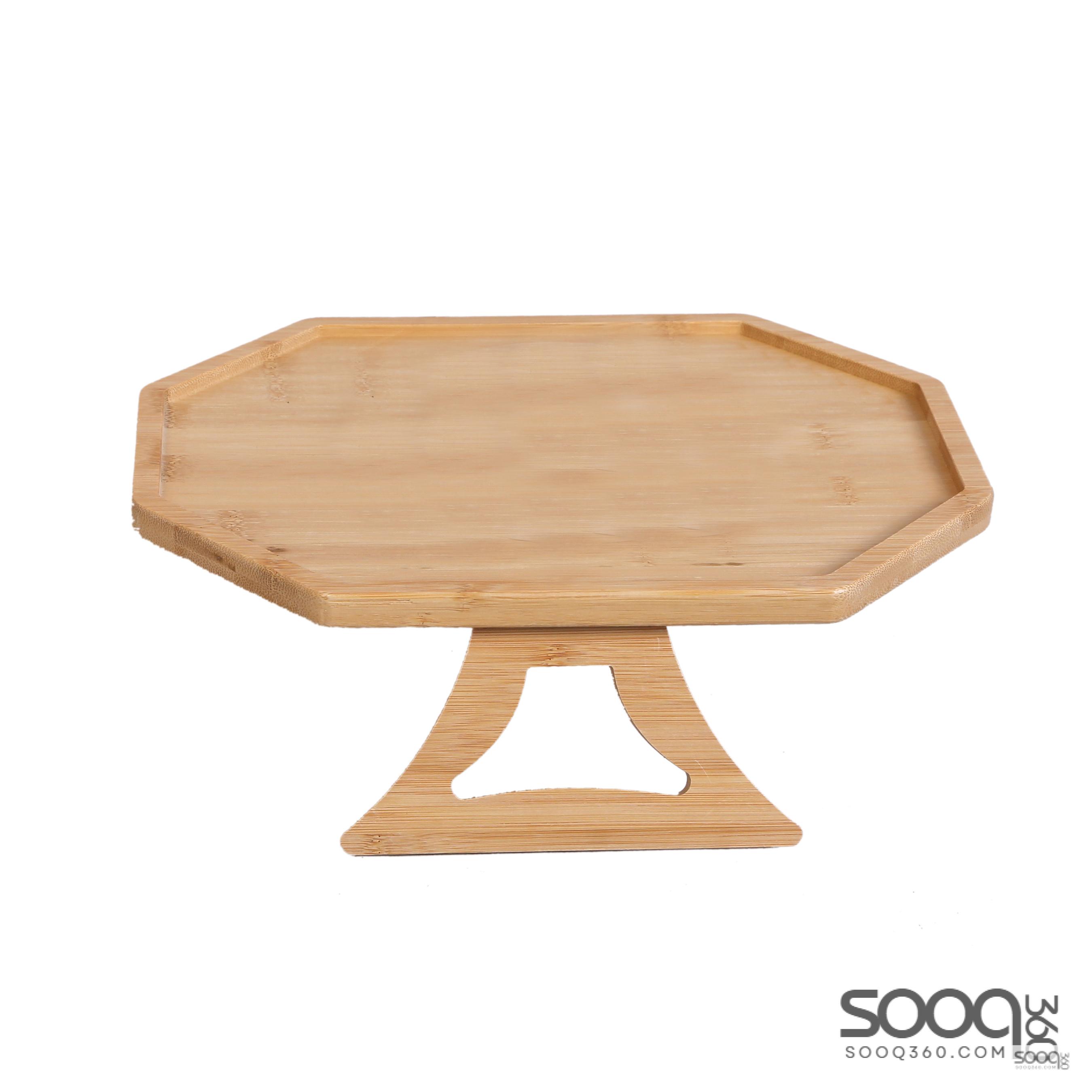 صينيه طاوله مصنوعه من خشب البامبو الطبيعي 33x24سم