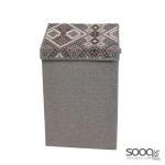 سلة غسيل 40x33x68 لون رمادي