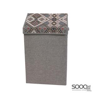 سلة غسيل 40x33x68 لون رمادي