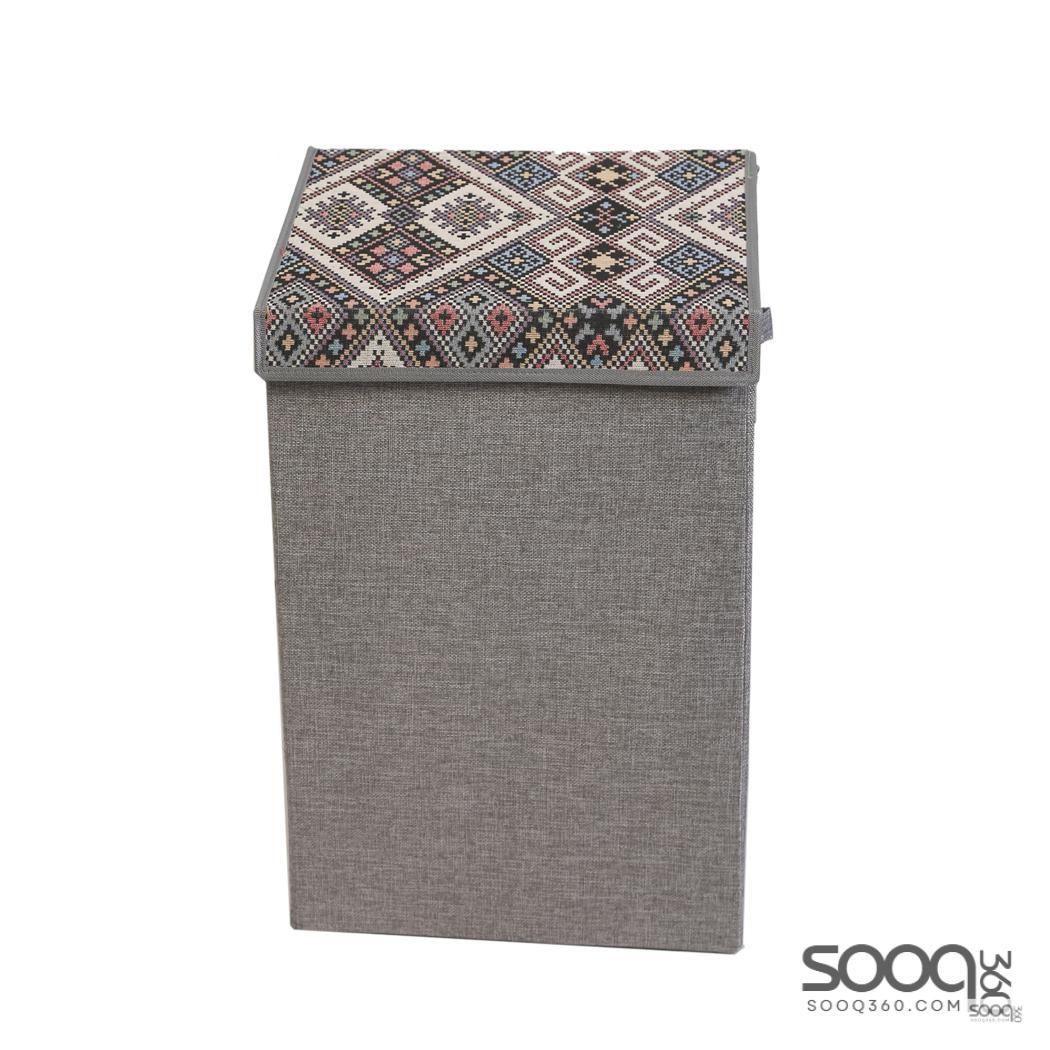 سلة غسيل 40x33x68 لون رمادي