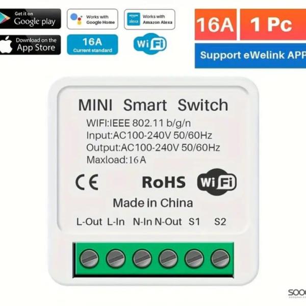 وحدة مفتاح واي فاي ميني تويا الذكية 16 أمبير