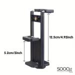 محول تثبيت على ثلاثة قوائم، حامل للهواتف الذكية والأجهزة اللوحية مع تثبيت برباط 1/4 بوصة، متوافق مع أجهزة Apple for iphone for ipad Android Surface Pro وغيرها