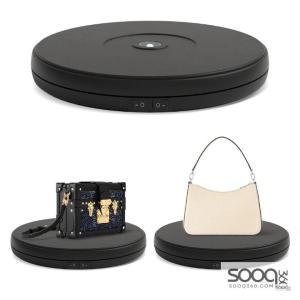 تيرن تيبل قرص الدوران الفوتوغرافي 360درجة مع اضاءة لون اسود