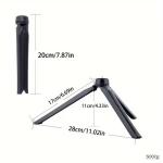 ميني ترايبود حامل ثلاثي القوائم متعدد الاستخدامات قياس البرغي 1/4'' مع حامل (مشبك) للهاتف