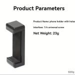 حامل هاتف ذكي قابل للتعديل، بمقبض مطاطي، برغي 1/4 بوصة للترايبود، المونوبود، عصا السيلفي