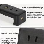 حامل هاتف ذكي قابل للتعديل، بمقبض مطاطي، برغي 1/4 بوصة للترايبود، المونوبود، عصا السيلفي