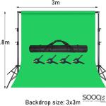 كروما مع استاند قياس 3*3متر مع 4ملاقط
