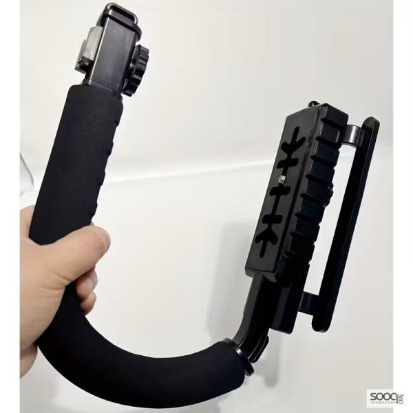 حامل للكاميرا او الهاتف على شكل U - ويمكن ثبيت عليه المايك والإضاءة