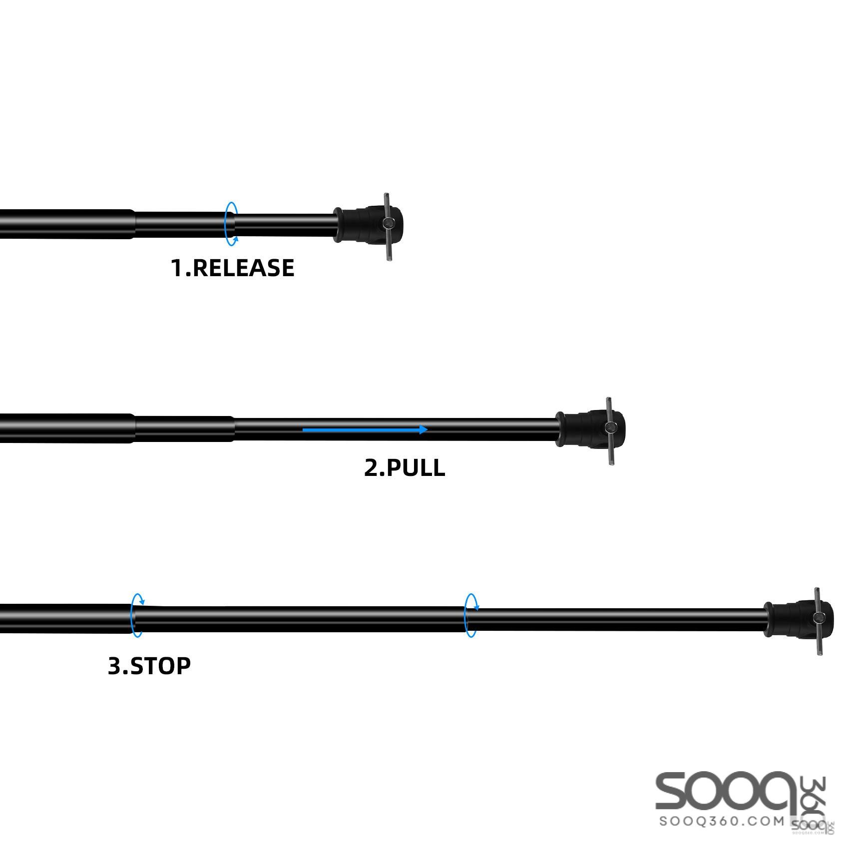 عامود معدني قابل للتعديل 3اقسام اقصى طول 3متر