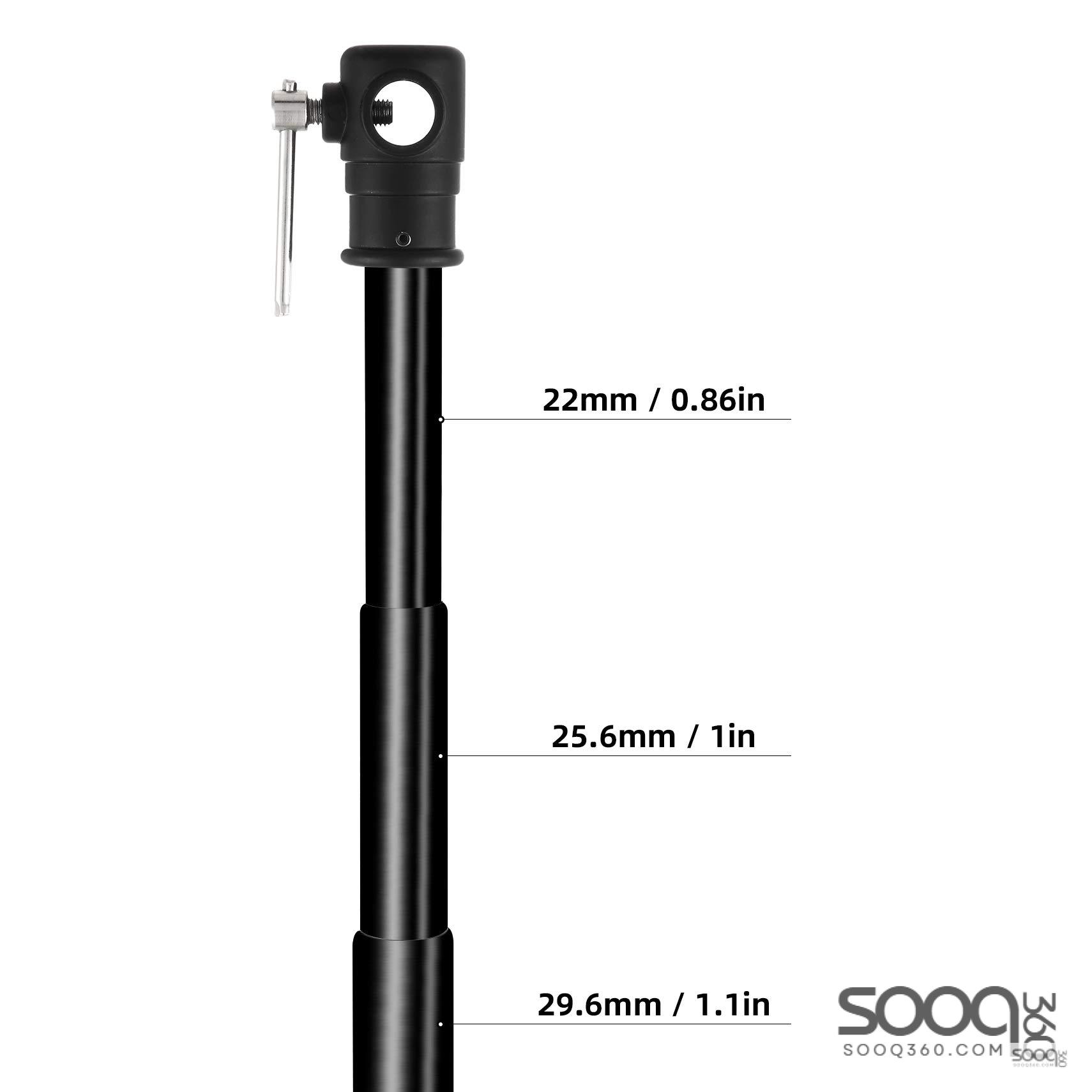 عامود معدني قابل للتعديل 3اقسام اقصى طول 3متر