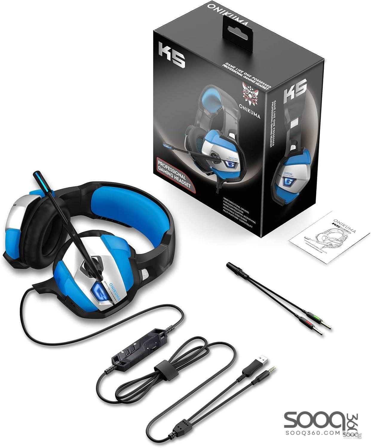 سماعة الألعاب المحيطية مع مايك ONIKUMA K5