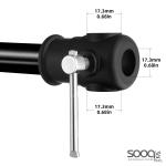 عامود معدني قابل للتعديل 3اقسام اقصى طول 3متر