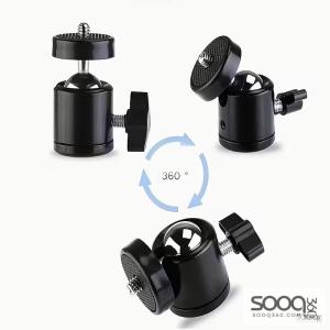 قاعدة بقطر 1/4 بوصة مع قاعدة دوارة بزاوية 360 درجة